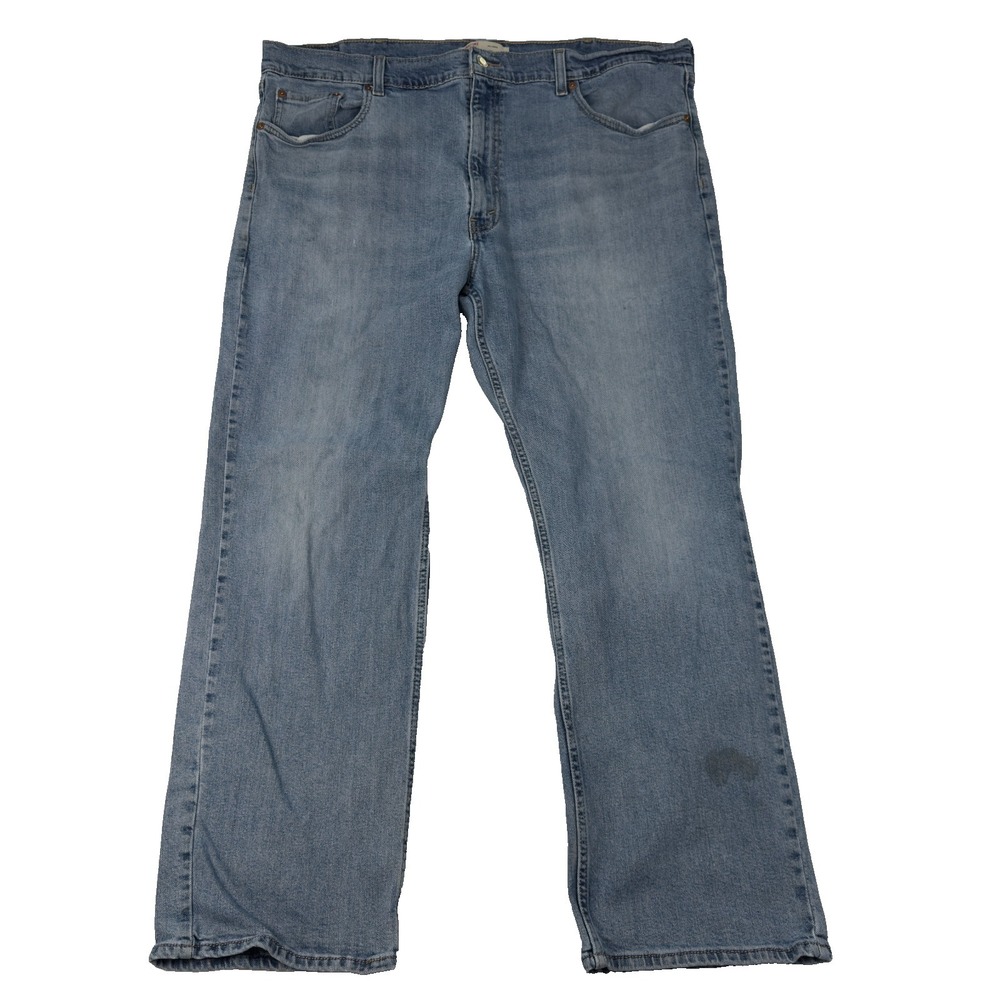 Signature by Levis Mens Jeans Relaxed Straight Size‎ 42x30 Stretch Workwear READ